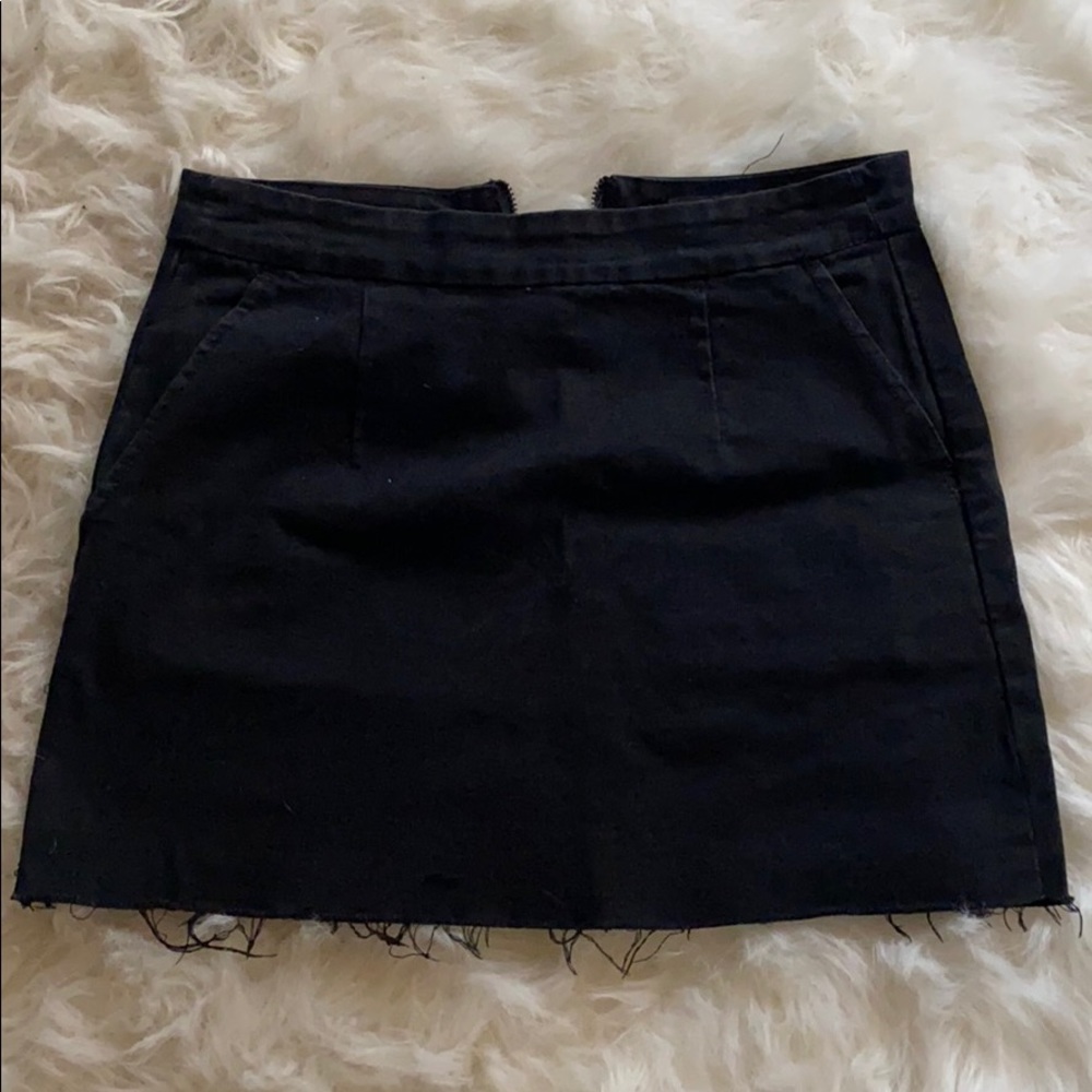 Black Jean skirt